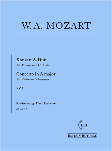 Cover - Mozart, Konzert Nr. 5 A-Dur (KV219)